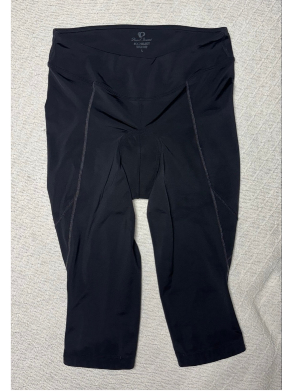 EUC Black Pearl Izumi Woman's Sugar 3/4 Reflective Cycling Tights Size Large